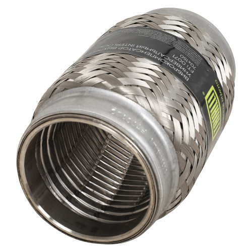 Виброкомпенсатор выхлопной трубы (Гофра) 70x150 InterLock (нержавеющая сталь)