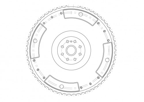 Маховик для автомобилей КамАЗ Компас 5 (23-) 2.2d (дв. 580, HFC4DB)