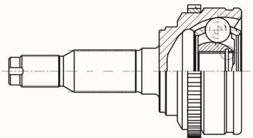 ШРУС наружный для автомобилей Daewoo Gentra (13-)/Ravon Gentra (15-) ABS