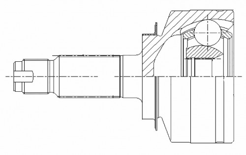 ШРУС наружный для автомобилей Honda Jazz (02-) 1.3i CVT/МТ