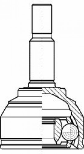 ШРУС наружный для автомобилей Лада Largus (24-) 1.6i КПП 2180