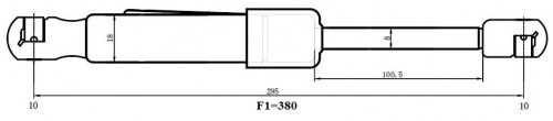 Амортизатор (упор) для автомобилей Volvo S60 II (10-) (капота)