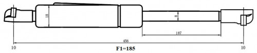 Амортизатор (упор) для автомобилей Lexus IS (05-) (капота)