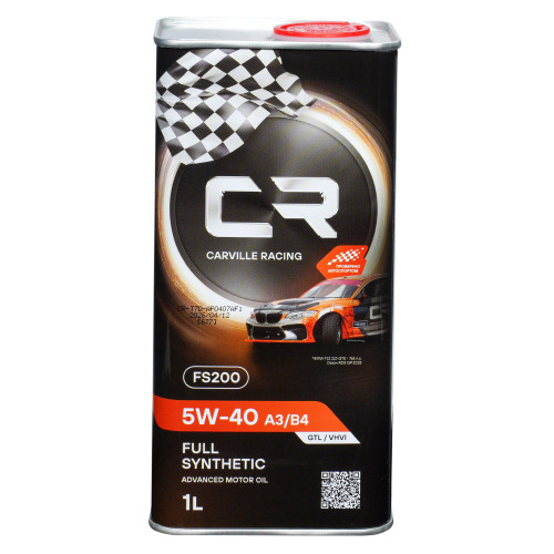 Масло моторное CARVILLE RACING FS200 5W-40 A3/B4 1L
