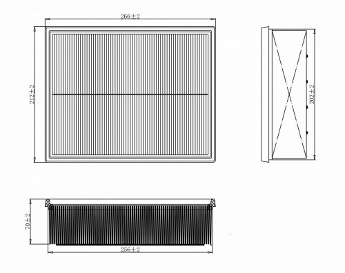 Фильтр воздушный для а/м VAG A4 (00-)/(04-) 1.8i/2.0i