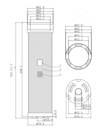 Фильтр воздушный для спецтехники Bobcat 300/600/700/900-series /Case/Caterpillar/JCB