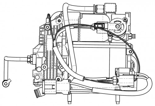 Компрессор пневмоподвески для а/м Land Rover Discovery III (04-)/IV (09-) 2.7D/3.0D