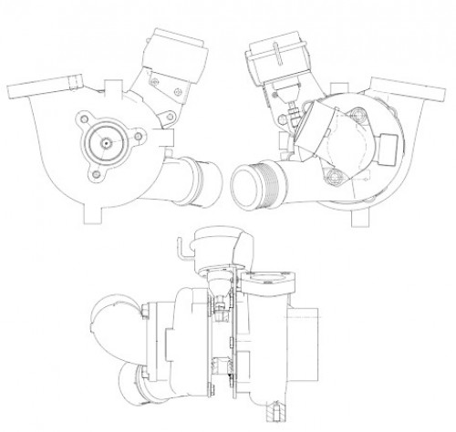 Турбокомпрессор для а/м Hyundai H-1 Starex (11-) 2.5D [D4CB, A2] E-5 (тип BV43)