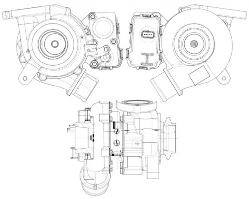 Турбокомпрессор для автомобилей Land Rover Freelander II (06-) 2.2D [224DT] (тип TD04L4)
