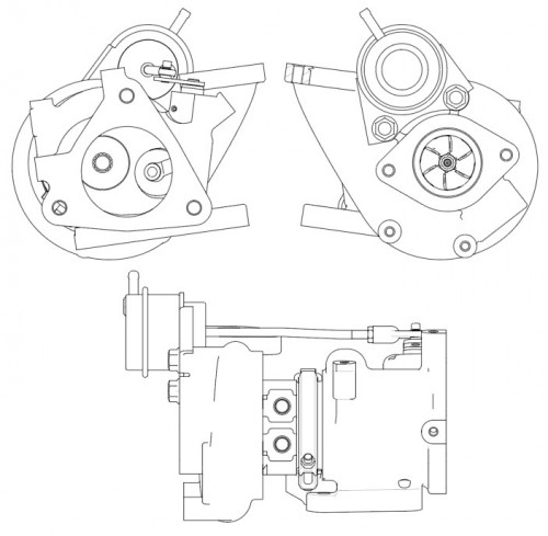 Турбокомпрессор для а/м Nissan Juke (10-) 1.6T [MR16] (тип TF035HL8)