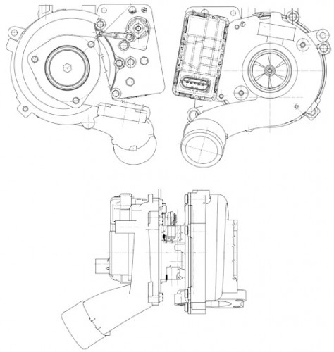 Турбокомпрессор для автомобилей VW Touareg (02-)/Audi Q7 (06-)/ A6 (04-) 3.0D (тип GTB2260VK)