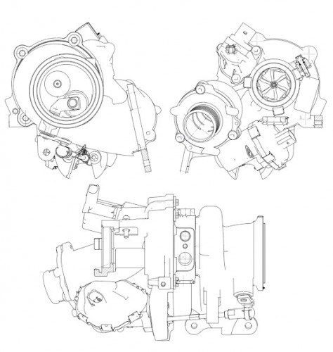 Турбокомпрессор для а/м VW Tiguan (16-)/Skoda Kodiaq (16-) 2.0T [CZPA]