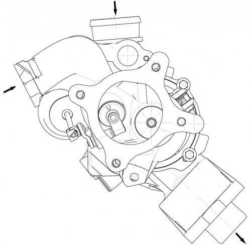 Турбокомпрессор для а/м Audi A4 (07-)/A5 (09-) 1.8T [CDHA;CABB]