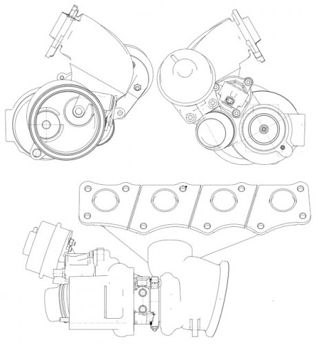 Турбокомпрессор для а/м BMW 3 (F30) (11-)/5 (F10) (10-)/X3 (F25) (11-) 2.0T