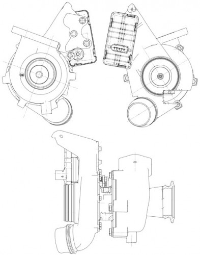 Турбокомпрессор для а/м BMW 3 (F30) (11-)/5 (F10) (12-)/X3 (F25) (07-) 2.0D [N47] (тип TF035)