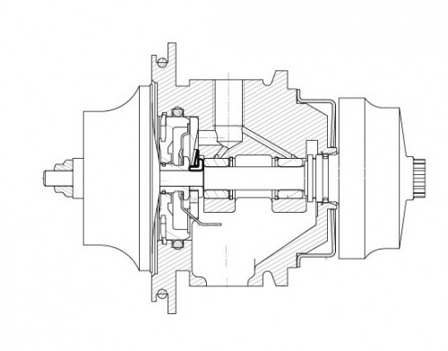 Картридж турбокомпрессора для а/м КАМАЗ/ПАЗ Cummins 4ISBe/4ISD Е-3,4 (HE221W)