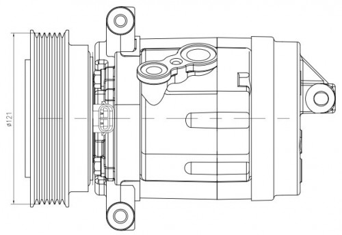 Компрессор кондиционера для автомобилей Chevrolet Captiva (06-)/Opel Antara (07-) 3.2i