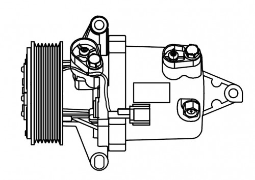 Компрессор кондиционера для автомобилей Arkana (19-)/Duster (21-) 1.6i
