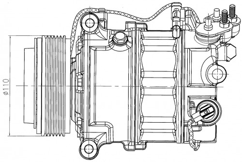 Компрессор кондиционера для автомобилей Land Rover Range Rover (13-) 3.0D