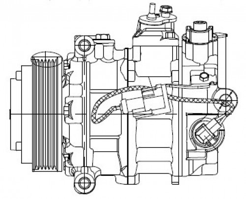 Компрессор кондиционера для автомобилей Range Rover Sport I (05-) 4.2i/4.4i