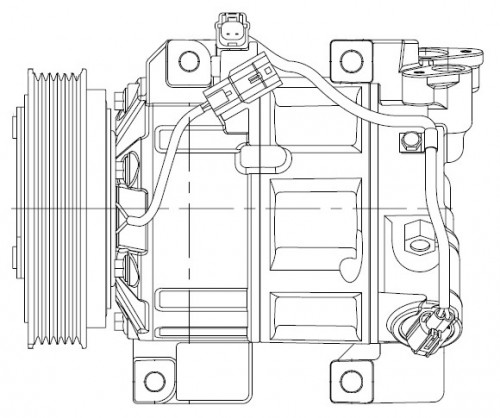 Компрессор кондиционера для автомобилей X-Trail (T31) (07-) 2.5i