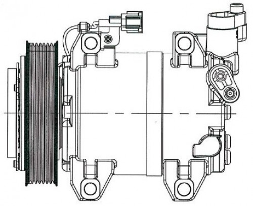 Компрессор кондиционера для автомобилей Pathfinder (R51) (05-) 2.5dCi