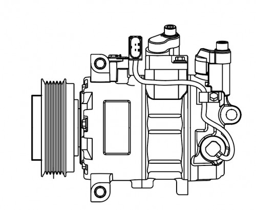 Компрессор кондиционера для автомобилей A4 (B7) (04-)/A6 (C6) (04-)