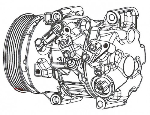 Компрессор кондиционера для автомобилей Camry (11-) 2.5i