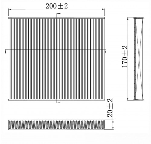 Фильтр салона для а/м BMW X6 E71/E72 (08-)/X5 E70 (06-)/F15/F85 (13-)