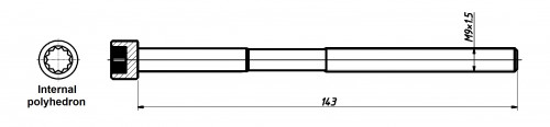 Болты ГБЦ для а/м Toyota Corolla (00-)/Probox (02-)/Prius (03-) 1.3i/1.5i [1NZ; 2NZ] (10 шт.)