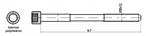 Болты ГБЦ для а/м Toyota Corolla (07-)/RAV4 (06-) 1.6i/1.8i/2.0i [1ZR; 2ZR; 3ZR] (10 шт.)