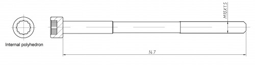 Болты ГБЦ для а/м Toyota Corolla (00-)/Geely Coolray (23-)/Lifan X60 (11-) 1.5i/1.6i/1.8i [1ZZ; 3ZZ; BHE15-EFZ; LFB479] (10 шт.)