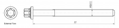Болты ГБЦ для а/м Peugeot 307 (00-)/Citroen C4 (04-) 1.6i [U5JP4; EC5] (10 шт.)