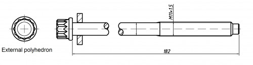Болты ГБЦ для а/м Honda CR-V (06-)/Civic VIII (06-)/Accord (08-) 1.8i/2.0i/2.4i [R18A; R20A; K24Z3] (10 шт.)