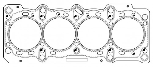 Прокладка ГБЦ для а/м Fiat Albea (02-)/Doblo (05-)/Punto (12-) 1.4i