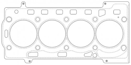 Прокладка ГБЦ для а/м VW Jetta (10-)/Skoda Fabia II (07-)/Octavia (04-) 1.4i/1.6i