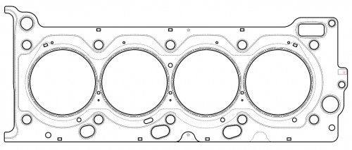 Прокладка ГБЦ для а/м Lexus LX (07-)/Toyota Land Cruiser 200 (07-) 4.6i/5.7i (левая)