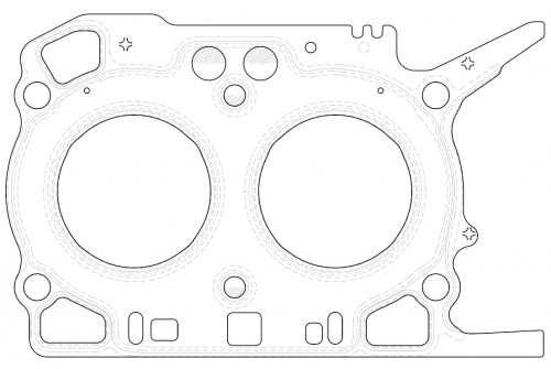Прокладка ГБЦ для а/м Subaru Forester (08-)/XV (11-) 2.0i (левая) [FB20]