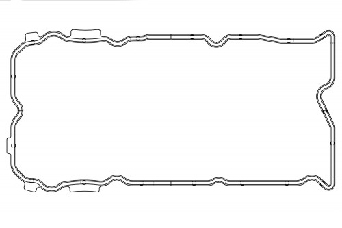 Прокладка клапанной крышки для а/м Nissan Teana J32 (08-)/Murano (10-) 2.5i/3.5i (левая)