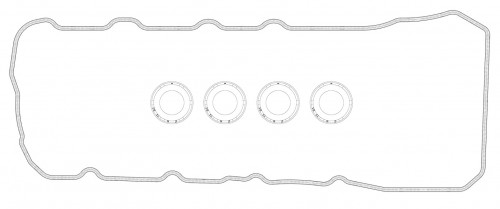 Прокладка клапанной крышки для а/м Lexus LX (07-)/Toyota Land Cruiser 200 (07-) 4.6i/5.7i (прав. кмпл.)