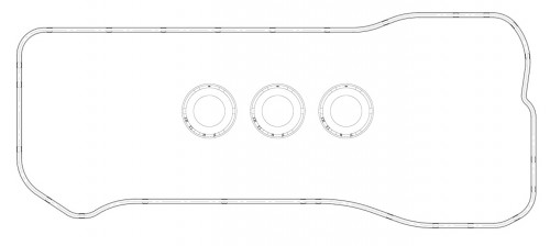 Прокладка клапанной крышки для а/м Toyota Highlander (07-)/Lexus RX (08-)/Camry (06-) 3.5i (кмпл. лев.)