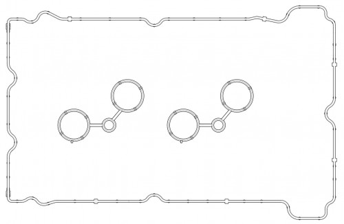 Прокладка клапанной крышки для а/м Peugeot 3008 (09-)/408 (12-)/Citroen C4 (10-) 1.6i (кмпл.)