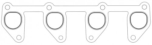 Прокладка коллектора для а/м Daewoo Nexia (94-)/Chevrolet Lanos (97-) 1.5i (выпуск.)