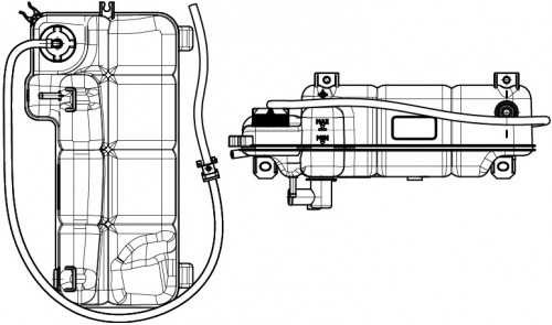 Бачок расширительный охлаждающей жидкости для а/м Iveco Daily (06-) 2.3D/3.0D