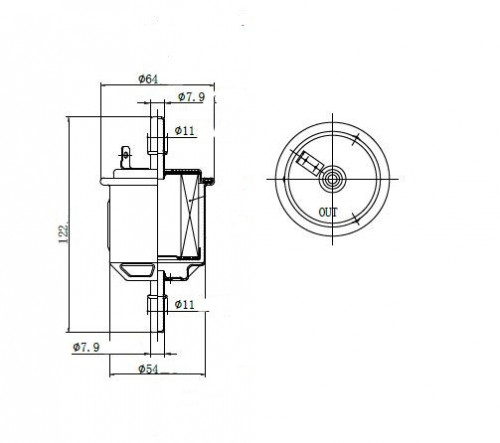 Фильтр топливный для а/м Hyundai Accent (99-) 1.3i/1.5i/1.6i