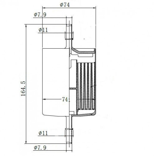 Фильтр топливный для а/м Ford Mondeo III (00-) 1.8i/2.0i/2.5i