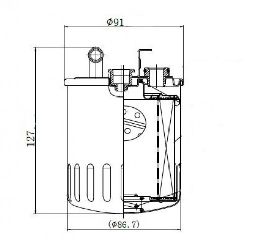 Фильтр топливный для а/м Mercedes Sprinter (00-) 2.1D/2.7D