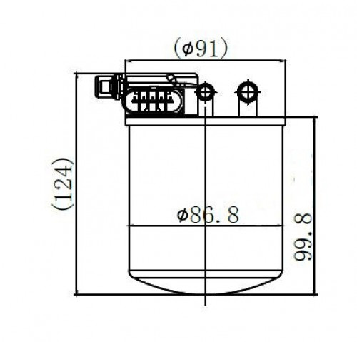 Фильтр для а/м Mercedes C W204 (06-)/E W212 (09-)/S W221 (09-)/GL X164 (10-) 2.1D/3.0D (топл.диз.) (LFF 15305D)