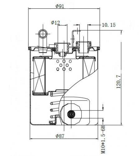 Фильтр топливный для а/м Mercedes Sprinter (00-)/V (W638)(99-) 2.1D