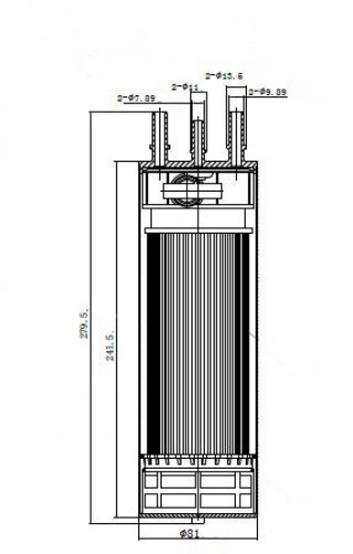 Фильтр для а/м VAG Transporter T5 (03-)/Multivan V (03-) 1.9D/2.0D/2.5D (топл.диз.) (LFF 18308D)